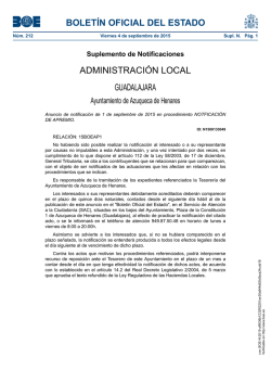 boletín oficial del estado - Ayuntamiento de Azuqueca de Henares