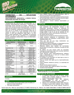 descarga ficha tecnica - Impermeabilizaciones T&eacute;rmicas del Noreste