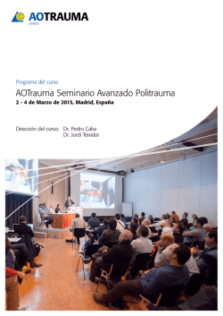 AOTrauma Seminario Avanzado Politrauma