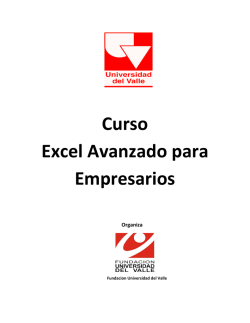 Curso Excel Avanzado para Empresarios