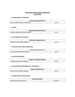 RESULTADOS DE EVALUACIÓN CURRICULAR 2015-I