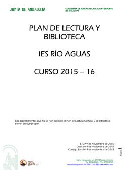 05 plan de lectura 2015-16 - IES Río Aguas