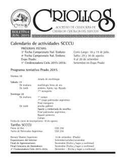 Programa Raza Criolla ExpoPrado - Uruguay