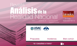 Propuesta Incidencia Bien común - IPNUSAC