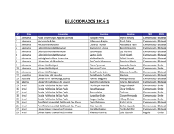 SELECCIONADOS 2016-1