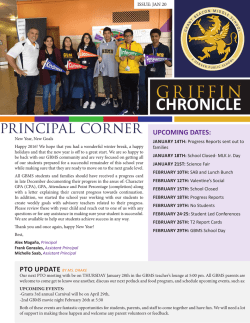 GRIFFIN CHRONICLE - Grant Beacon Middle School