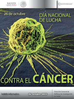 Bolet&iacute;n informativo CCINSHAE 26 de octubre de 2015.