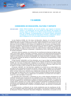 Orden ECD/113/2015, de 16 de octubre - BOC