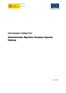 Administrador big data cloudera apache hadoop