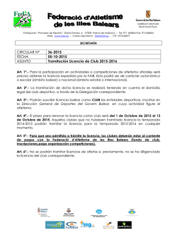 Circular 36-2015 - Federació d`atletisme de les Illes Balears