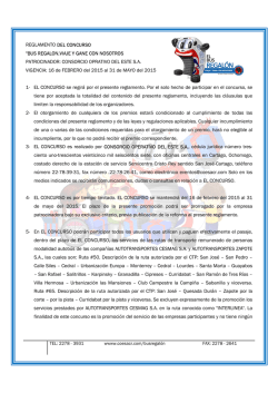 REGLAMENTO FINAL BUS REGALON - Consorcio Operativo del Este
