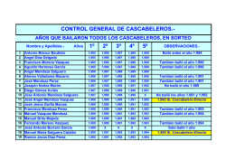1º 2º 3º 4º 5º control general de cascabeleros.