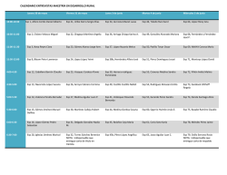 CALENDARIO ENTREVISTAS MAESTRÍA EN DESARROLLO RURAL