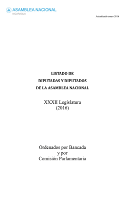 Diputados por Bancadas Parlamentarias