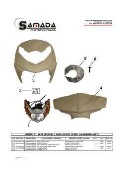 dibujo 01. tapa frontal y faro (front cover, handlebar