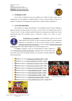 Tema 4 Balonmano-3-¦ESO - Colegio La Latina, Marbella