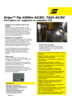 Origo™ Tig 4300iw AC/DC, TA24 AC/DC