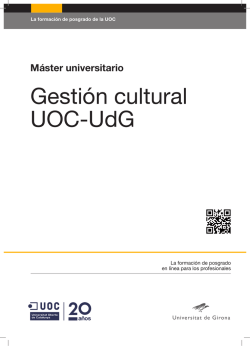 Gestión cultural UOC-UdG