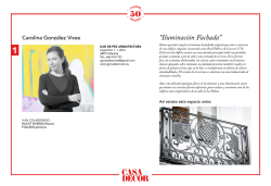 Participantes Casa Decor 2015 y sus creaciones (en PDF)