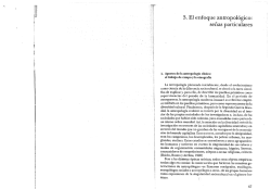 3. El enfoque antropológico: señas particulares