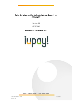 Guía de integración Iupay en Zencart