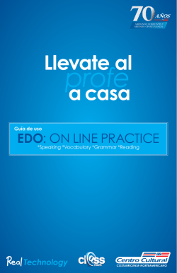 edo: on line practice - Centro Cultural Costarricense Norteamericano