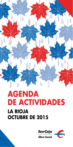 AGENDA DE ACTIVIDADES - Ibercaja Obra Social
