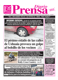 Edición 3865 Lunes 16 de Noviembre de 2015- CS5