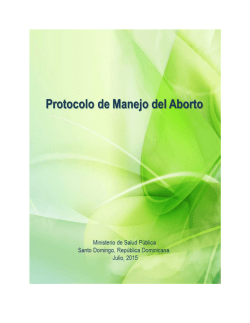 PROTOCOLO DE MANEJO DEL ABORTO VERSION FINAL