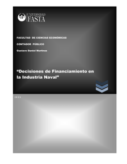 “Decisiones de Financiamiento en la Industria Naval”