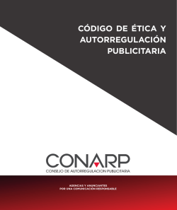 CÓDIGO DE ÉTICA Y AUTORREGULACIÓN PUBLICITARIA