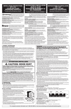 CAUTION: WOOD DUST