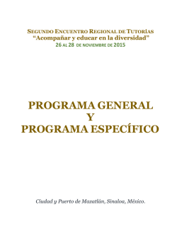 Descarga el programa general y espec&iacute;fico.