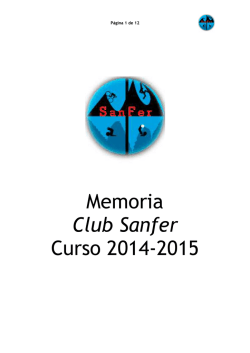 Memoria Ejercicio anterior 2014-2015