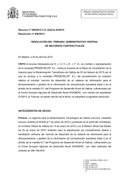 TACRC.Res 400.30-04-2015.Oferta económica.Posibilidad de