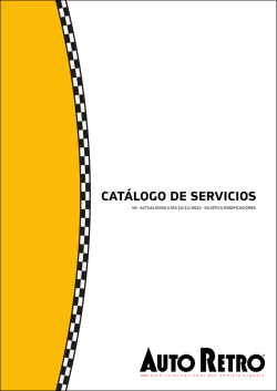 CATÁLOGO DE SERVICIOS