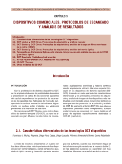 3.2. OCT Stratus y OCT Cirrus. Protocolos de adquisición y análisis