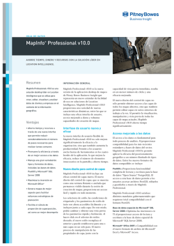 MapInfo® Professional v10.0