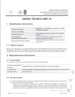 ANEXO TECNICO sw1.19 - Coordinación General de Servicios