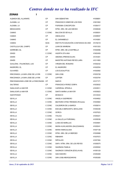 centros en los que no se ha realizado la ifc