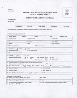 PPR—329 Rev 03-2005 ` ESTADO LIBRE ASOCIADO DE PUERTO