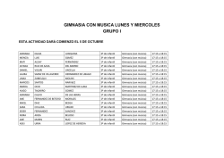 gimnasia con musica lunes y miercoles grupo i