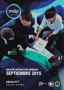 SEPTIEMBRE 2015 - MDP Consulting