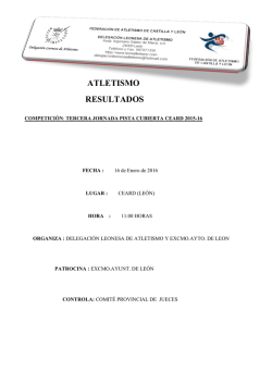 ATLETISMO RESULTADOS