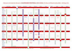 calendario pastoral 2015-2016 - Obispado de Alcalá de Henares