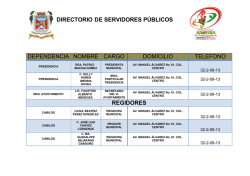 Directorio de Servidores Públicos