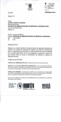 bogotá - Sociedad de Administradores de Empresas Javerianos SAEJ