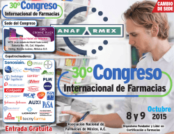 Congreso - Asociación Nacional de Farmacias de México Anafarmex