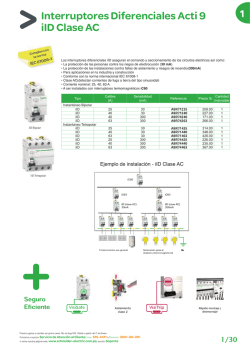 Interruptores Diferenciales Acti 9 iID Clase AC