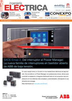 SACE Emax 2. Del interruptor al Power Manager. La